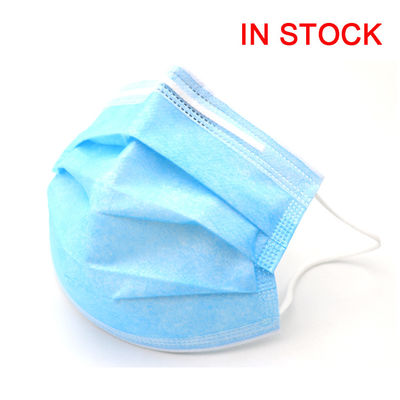 Blue Anti Virus 3ply Face Mask, Non Woven Disposable Mask 95% Filter with Earloop