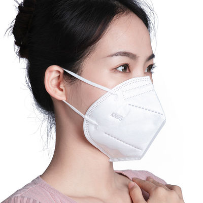 หน้ากาก KN95 แบบใช้แล้วทิ้งที่ระบายอากาศได้ Anti Splash Soft 3 Ply Non Woven Face Mask