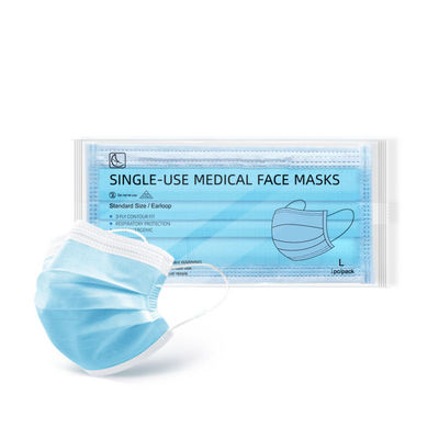 หน้ากากทางการแพทย์แบบใช้แล้วทิ้ง 3 ชั้น 95% BFE Disposable Non Woven Face Mask