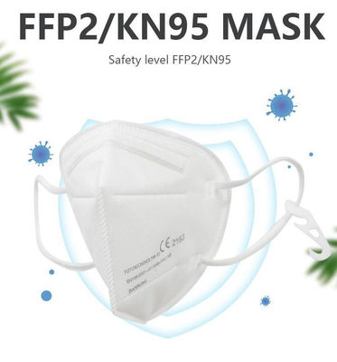 KN95 หน้ากากป้องกันฝุ่น FFP2 หลายชั้น, หน้ากากป้องกันมลพิษสีขาว