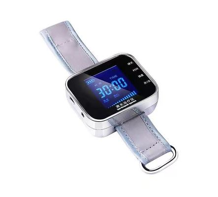 นาฬิกาข้อมือเลเซอร์บำบัดแบบพกพา 650nm Diode Laser Watch Protect Heart Brain 1kg
