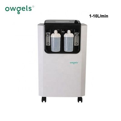 Owgels 93% ความบริสุทธิ์ 10 ลิตร Concentrator แบบพกพาอุปกรณ์บำบัดทางคลินิก