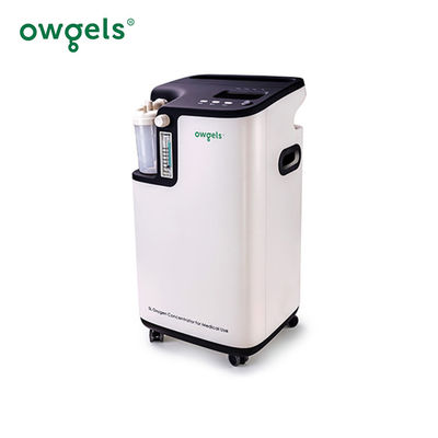 Owgels Plastic White 350va 5l Concentrator ออกซิเจนทางการแพทย์พร้อมสัญญาณเตือนอัจฉริยะ